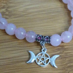 Jewelry - New Lovely Triple Moon Rose Gem Bracelet Jewelry - New Lovely Triple Moon Rose Gem Bracelet